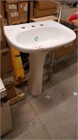 Sink with pedestal