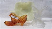 Amber cat shoe Hobnail & Frosted butterfly