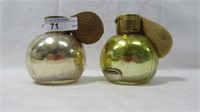2 gold Crackle Devilbiss perfumes