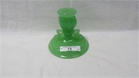 Fenton Jade Green Candle holder