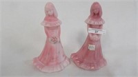 2 Fenton Rosalene Bridesmaid dolls as shown