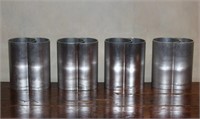 (9) AURORA DESIGN ALUMINUM VASES