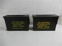 2 AMMO CANS - METAL