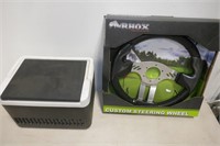 RHOX GOLFCART CUSTOM STEERING WHEEL AND COOLER