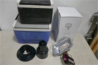 PORTABLE PROPANE HEATER AND 2 COOLERS (GOLFCART)