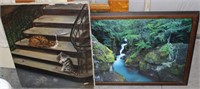 Angela Lekas Cat Painting Picture +Waterfall Photo