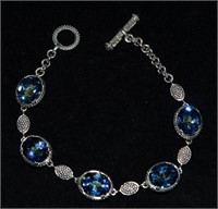 925 & Genuine Gemstone Bracelet