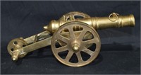 Vtg Brass Signal Cannon With Fuse Hole 7"