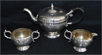 Viking Silver Plate Tea Pot Cream & Sugar