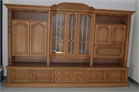 Large Wall Unit With Bar  -  84"h x 126"l x 22"d