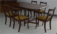 Drop Leaf Dining Table & 6 Chairs