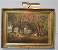 Framed Original Oil On Canvas Signed Wilson