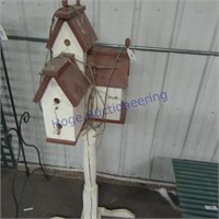 Birdhouse - wood on stand