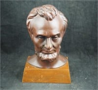 Vintage Abraham Lincoln Bronze Head Bust