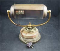 Vintage  Art Deco Brass & Marble Desk Light