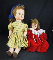 2 Vintage Ideal Doll V P 29 24" & 145 Doll Baby