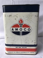 Amoco 1 gallon oil tin