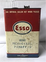 Esso medicinal paraffin 1 gallon tin