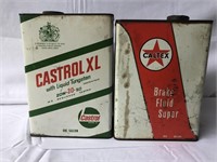 Castrol XL & Caltex brake fluid 1 gallon tins