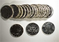 ROLL OF 20 PROOF 1964 KENNEDY HALVES