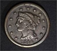 1844/81 LARGE CENT VF/XF