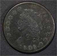 1808 CLASSIC HEAD LARGE CENT VF+