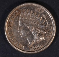 1860 INDIAN HEAD CENT, XF