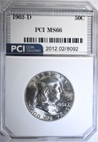 1962-D FRANKLIN HALF DOLLAR PCI SUPERB