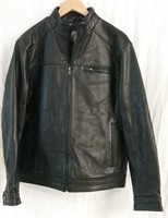 Med Men's Boston Harbour Lambskin Leather Jacket