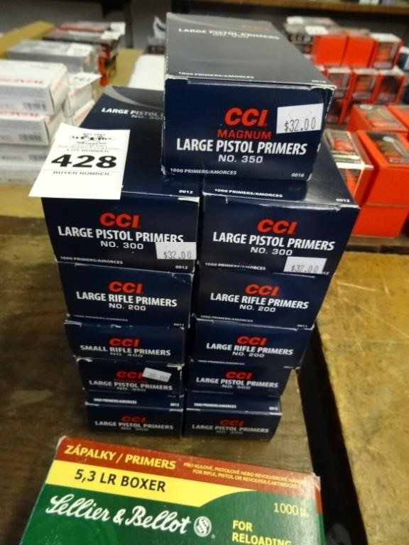 Prebid Only - Firearm Ammo - Reloading Items - and More