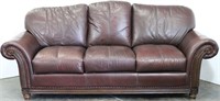 Dark Leather Robinson & Robinson Sofa