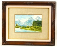 Robert Knudson watercolor landscape