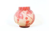 Galle' Glass miniature bulbous vase
