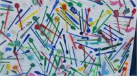 Folk Art Swizel Stick on Canvas SLR Fayerweather