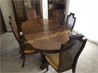 DINING TABLE WITH SIX CHAIRS