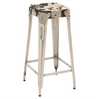 Cowhide Leather Barstool