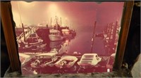 Large Photograph of The Kodiak Boat Harbor & Mirro