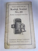 1930's Kodak Senior Six-20 Camera Manual