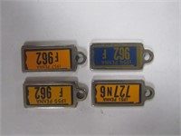 4 Dosabled American Veterans PA. Key Chain Tags