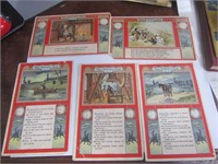 Vtg. Paul Revere's Ride Postcards Series no.1-10