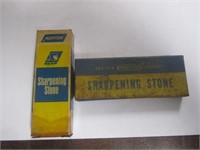 2 Vtg. Norton Sharpening Stones in Orig. Boxes