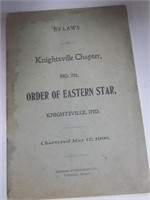 1900 No.238 Order of Eastern Star By Laws-