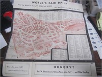 1940 Worlds Fair Daily Info & Map