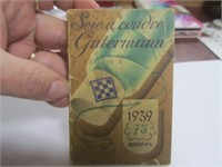 1939 Calendrier Paris Diary w/Other Info Also