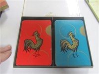 Vtg. Hallmark Rooster Playing Cards Double Decks