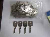 Lot of 44 GM 1969 Key Blanks-Ignition