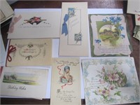 13 Antique Greeting Postcards-1914-? (One