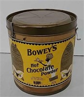 Bowey's hot chocolate powder canister