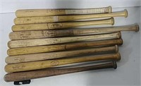 9 Little League baseball bats
