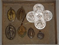 Old Religious Pendants/Medals Lot